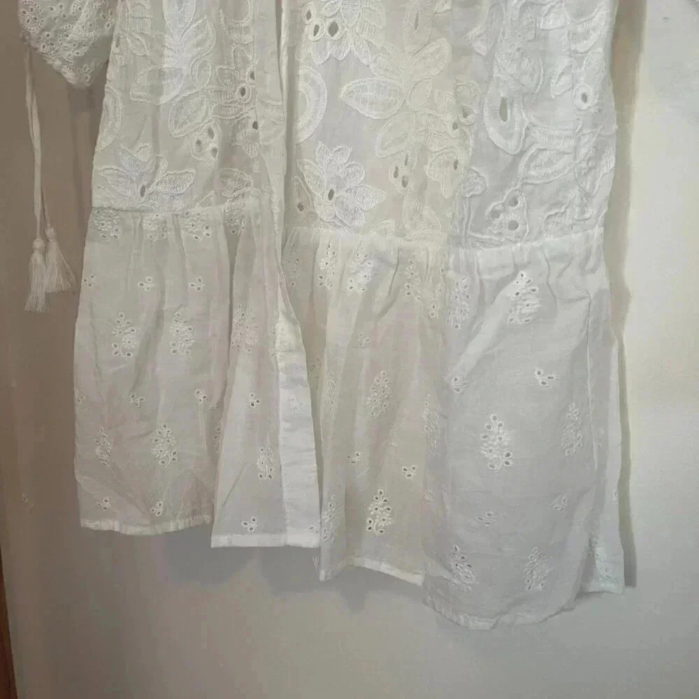 Maeve by Anthropologie Eyelet Balloon Sleeve Kimono - Picture 7 of 10